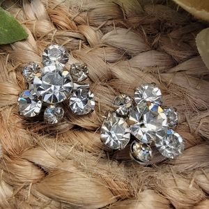 Pair of Vintage Rhinestone Pins